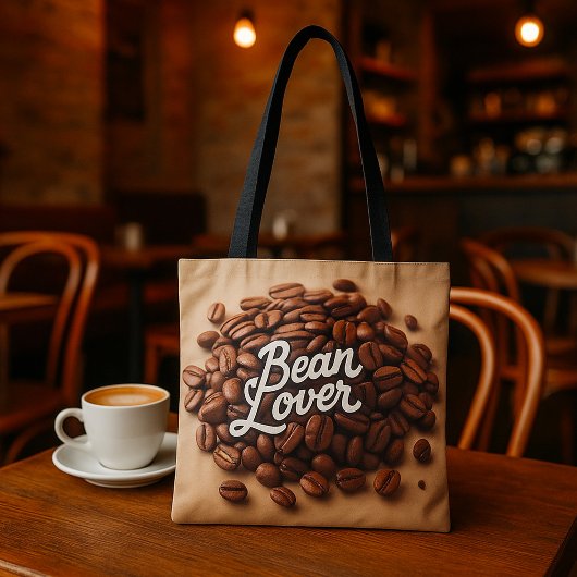 Tote Bag Bean Lover Fèves de café esthétique