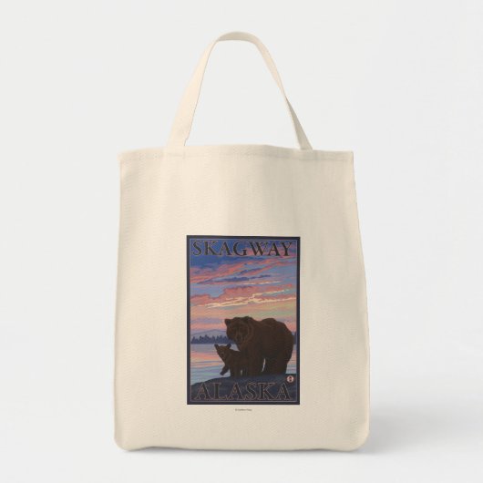Tote Bag Bear and Cub - Skagway, Alaska (Devant)