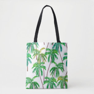 Tote Bag Beau acrylique continu motif d'été floral w
