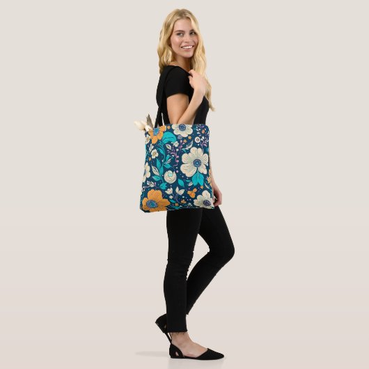 Tote Bag Beau Beau Floral Et Motif Sans Faille (Sur le modèle)