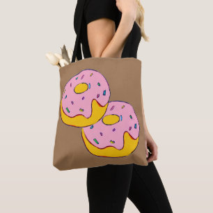 Tote Bag Beau beignets à glace rose pâle dessert art sucré