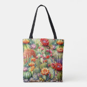Tote Bag Beau Cactus Flower (Dos)