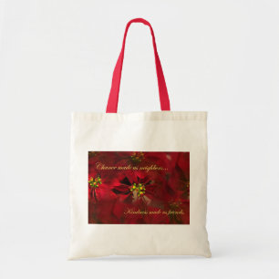Tote Bag Beau cadeau voisin de poinsettia de Noël
