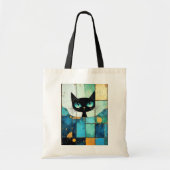 Tote Bag Beau Chat Peint Art (Devant)