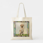 Tote Bag Beau chien blanc du Labrador (Dos)