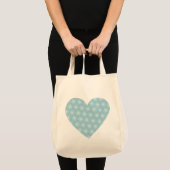 Tote Bag Beau Coeur Bleu (Devant (produit))