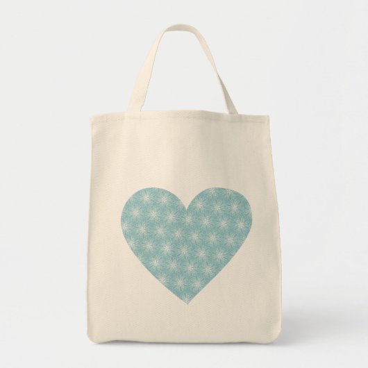 Tote Bag Beau Coeur Bleu (Devant)
