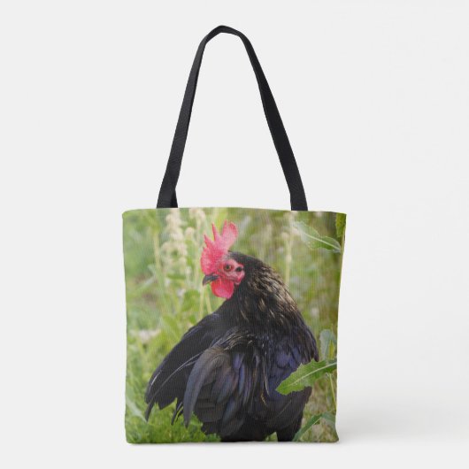 Tote Bag Beau coq des deux côtés (Dos)