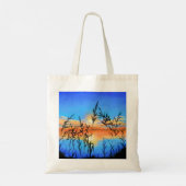 Tote Bag Beau coucher de soleil sur le lac - Miroir - Peint (Dos)