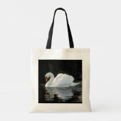 Tote Bag Beau cygne blanc muet, réflexions, ton nom (Dos)