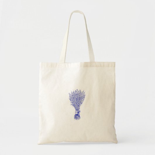 Tote Bag Beau Dessin botanique Fleur de Lavande (Devant)