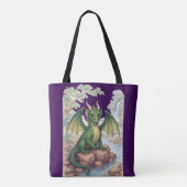 Tote Bag Beau dragon vert (Dos)