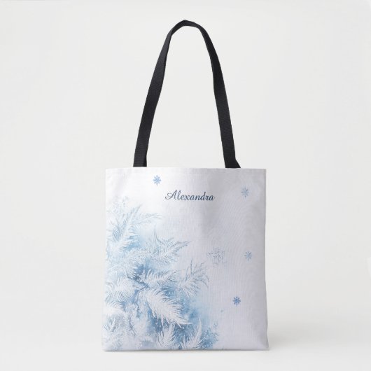Tote Bag Beau hiver Frost Noël (Devant)