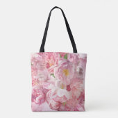 Tote Bag Beau jardin fleuri rose (Dos)