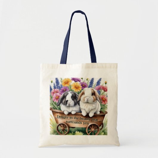 Tote Bag Beau Lapin Lapin Lop Joli lapin (Devant)