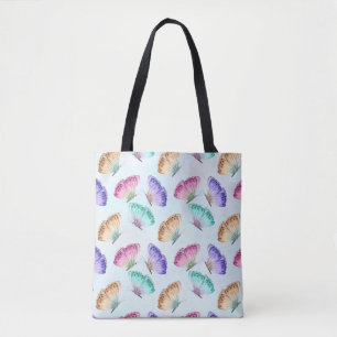 Tote Bag Beau Motif à papillon aquarelle
