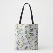 Tote Bag Beau motif fleuri sans soudure (Devant)