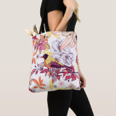 Tote Bag Beau motif floral (De près)