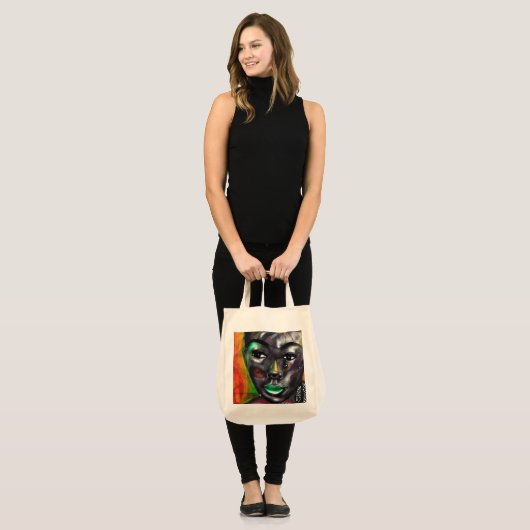 Tote Bag Beau Noir (Devant (modèle))