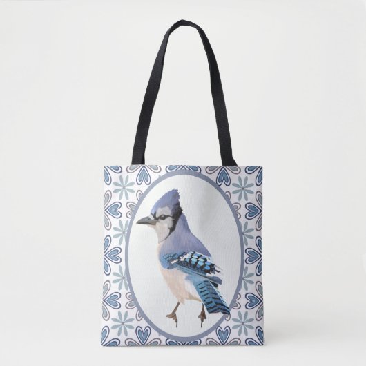 Tote Bag Beau oiseau bleu Jay (Devant)