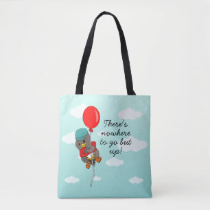 Tote Bag Beau oiseau illustré et citation inspirante
