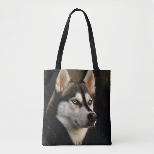 Tote Bag Beau Oreiller Husky Lrow (Devant)