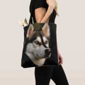 Tote Bag Beau Oreiller Husky Lrow (De près)