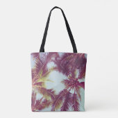 Tote Bag Beau palmier tropical autour de l'océan (Dos)