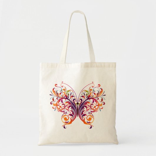 Tote Bag Beau papillon abstrait (Devant)