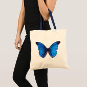 Tote Bag Beau papillon Blue Monrach art vintage (Devant (produit))