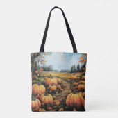Tote Bag Beau Patch Citrouille Halloween (Dos)