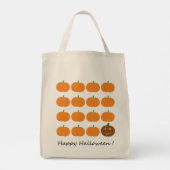 Tote Bag Beau Patch Citrouille Halloween (Dos)