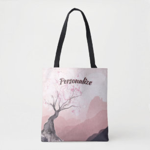 Tote Bag Beau Paysage rose Surreal Nature