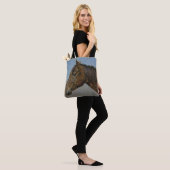 Tote Bag Beau Portrait Brown Horse (Sur le modèle)