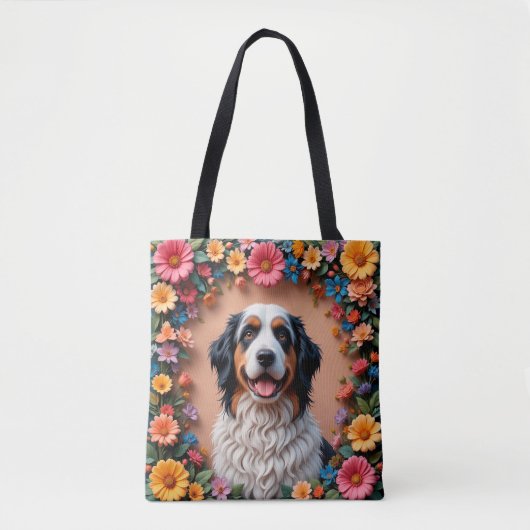 Tote Bag Beau portrait de chien (Devant)