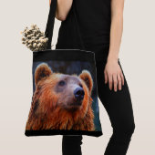Tote Bag Beau Portrait d'ours Brown Faune Photo (De près)