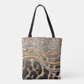 Tote Bag Beau Poster de animal tendance Leopard Faux (Dos)