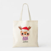 Tote Bag Beau Reindeer Noël Animal d'hiver (Dos)