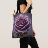 Tote Bag Beau rose violet (De près)