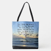 TOTE BAG BEAU SKI BLEU JEREMIAH 29:11 PHOTO (Devant)