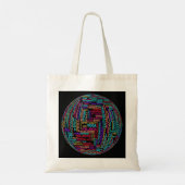 Tote Bag Beau Yoga Wellness & Harmony Globe (Dos)