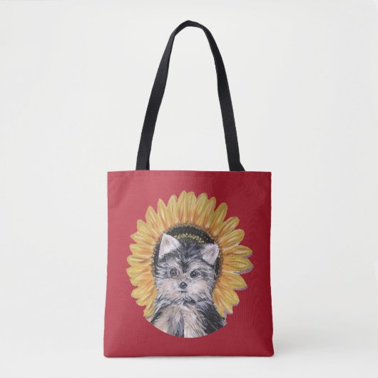 Tote Bag Beau Yorkie Chien (Devant)