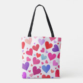 Tote Bag Beaucoup de coeurs (Dos)