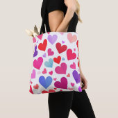 Tote Bag Beaucoup de coeurs (De près)