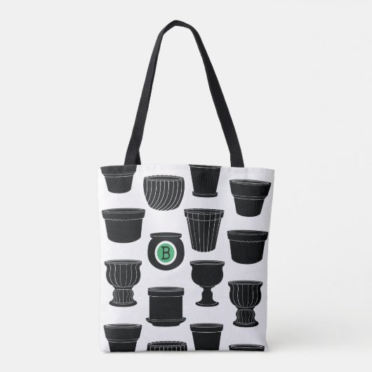 Tote Bag Beaucoup de pots Fourre-tout tout-sur-impression,  (Dos)