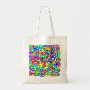 Tote Bag Beaucoup D'Empreintes de pattes De Chiens Partout