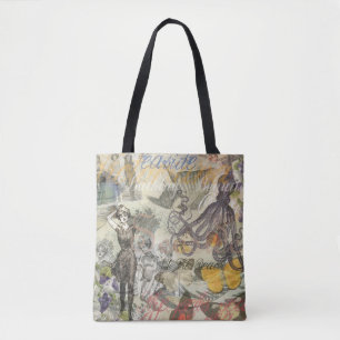 Tote Bag Beauté de bain victorienne Kraken Surréalisme Vint