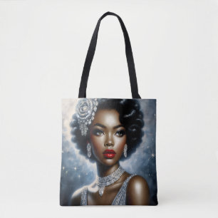Tote Bag Beauté de femme noire Glamour Esthétique