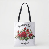 Tote Bag Beauté des cendres, Fourre-tout des femmes Roses f (Devant)