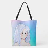 Tote Bag Beauté des cheveux argentés (Dos)